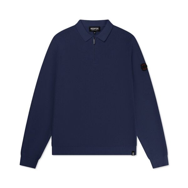 Polo Knit Navy Blue - Afbeelding 2